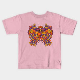 Exotic colorful floral digital butterfly 2020 Kids T-Shirt